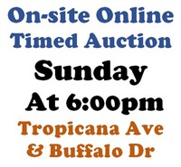 WELCOME TO OUR SUN. @6pm ONLINE PUBLIC AUCTION