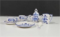 Miniature porcelain tea set