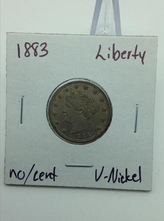 1883 Liberty no Cent Nickel