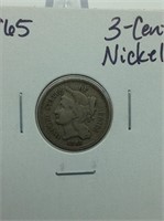 1865 3-cent Nickel
