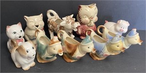 Ceramic Animal Figural Creamer Dishes Inc. USA