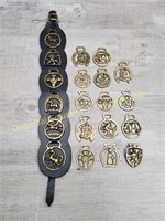 Horse Bridle Brass Medallions