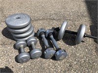 Large Lot of Exercise Weights