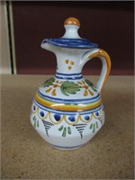 Small oil Pitcher Talavera Spain