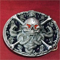 Skull & Crossbones Belt Buckle