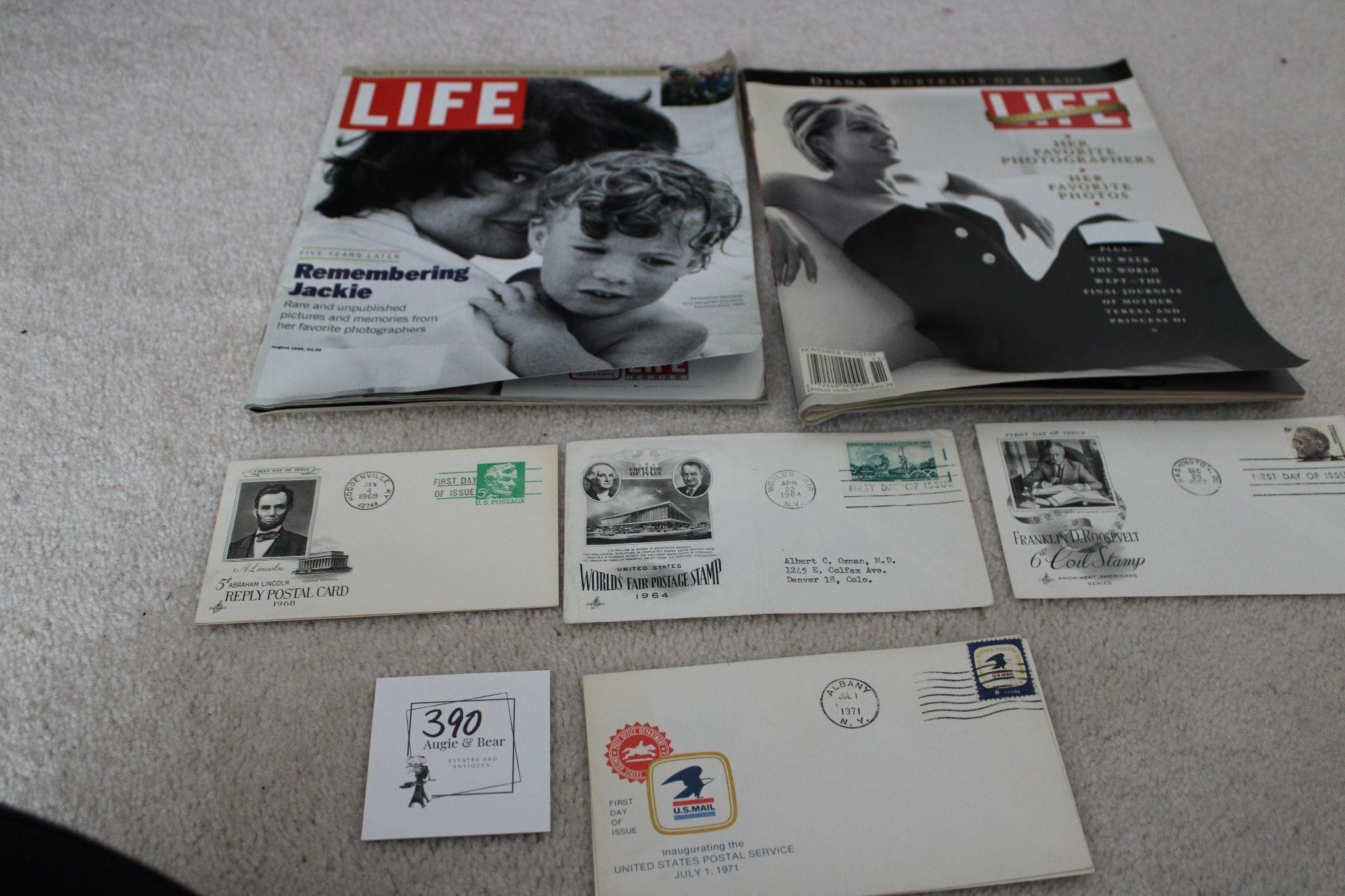 Vtg Postcards and LIFE Magazines