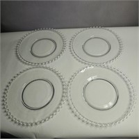 4 Candlewick plates