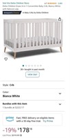 CONVERTIBLE CRIB (NEW)