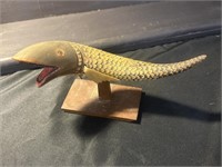 FISH CARVED IN HORN
