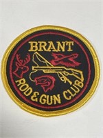 Brant Rod & Gun Club Round Crest 2 7/8 " D