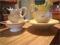 Bath bowl and pitchers