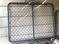 Chain link fence gates