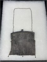 Vintage Sterling Silver Mesh Chainmail Purse