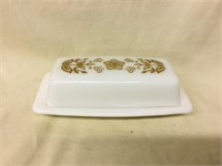 Pyrex HARVEST GOLD Butterdish with Cover #72-B