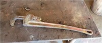 Ridged 24" pipe wrench