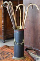 Vintage Thomas Blakemore Umbrella Stand w/ Canes