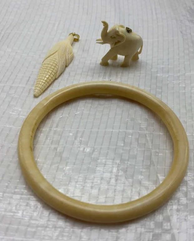 Ivory and bone jewelry
