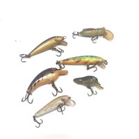 Old Fishing Lure Bundle Lot - 6 Pack Attack City
