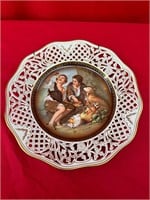 Schumann Made in Germany Plate W/ Beggars & Dog