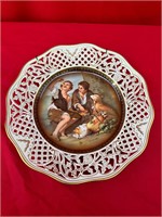 Schumann Made in Germany Plate W/ Beggars & Dog