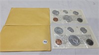 2 silver 1967 Canadian uncirculated coin sets