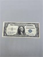 1934E $1 Silver Certificate Note "NO Moto"