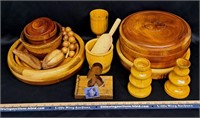 Large Lot of Wooden Items-Kitchen/Decor