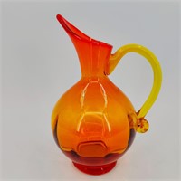 Vintage Rainbow Glass Pitcher