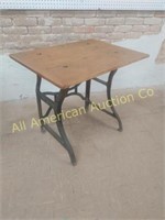 INDUSTRAL IRON AND WOOD TABLE