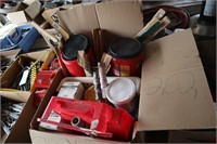 Paint Supplies, Roller Rods, sponge, Paint holder