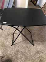 Black Poly Folding Table