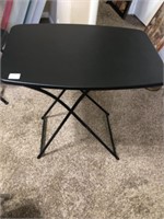 Black Poly Folding Table (26"Wx18"x 28"T)