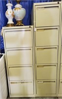 (2) Metal Filing Cabinets