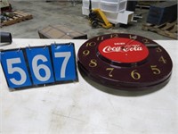 VINTAGE COCA COLA CLOCK 1951 NEEDS REPAIR