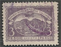 COLOMBIA #C34 USED VF