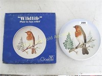 Goebel Wildlife Relief Plate "Robin"