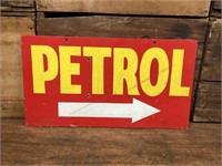 Wood Petrol Arrow Sign