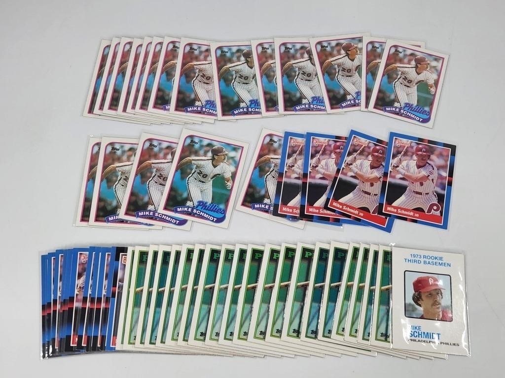 ASSORTED LOT OF MIKE SCHMIDT BASEBALL CARDS