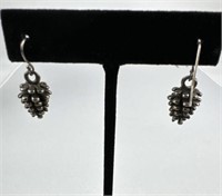 925 Silver Pine Cone Earrings