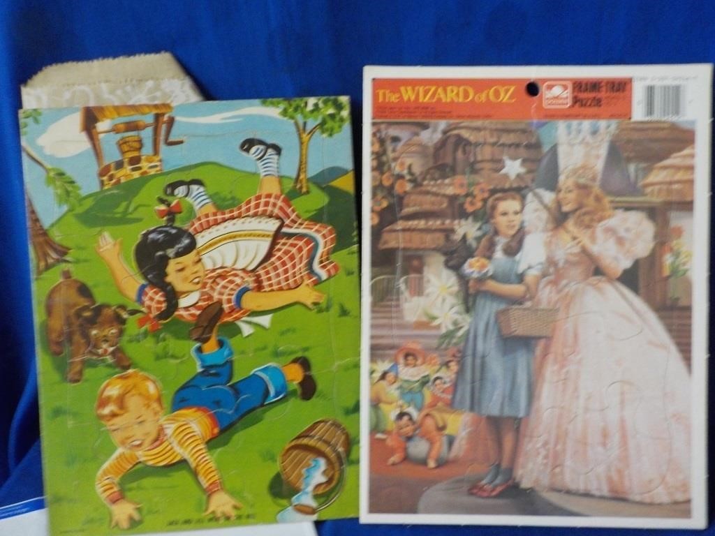 2 Vintage children's puzzles The Wizard of Oz,