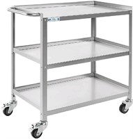 Open Box Hally, Stainless Steel Utility Cart 3 Tie