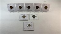 (8) 1850S FLYING EAGLE ONE CENT PIECES