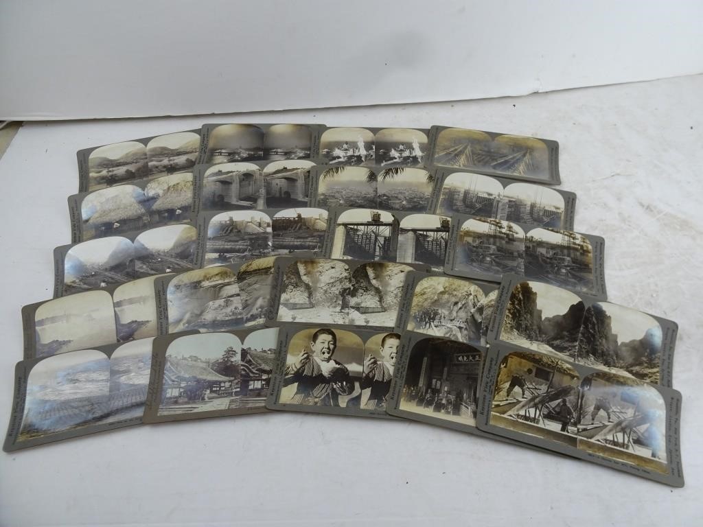 Lot of Antique Stereo Viewer Photo Cards