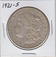 US Coins Morgan Silver Dollar 1921-S