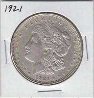 US Coins Morgan Silver Dollar 1921
