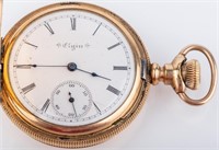 Antique Elgin Hunter Case 15 Jewel Pocket Watch