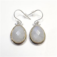 $260 Silver Moonstone Earrings