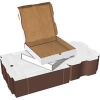 White Cardboard Pizza Boxes  12 x 12