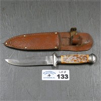 Colonial Fixed Blade Knife & Sheath