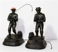 Cast Fisherman Bookends
